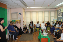 بالصور: افتتاح مكتبة "ضحى غوطي" في مركز هيرش للطفولة المبكرة